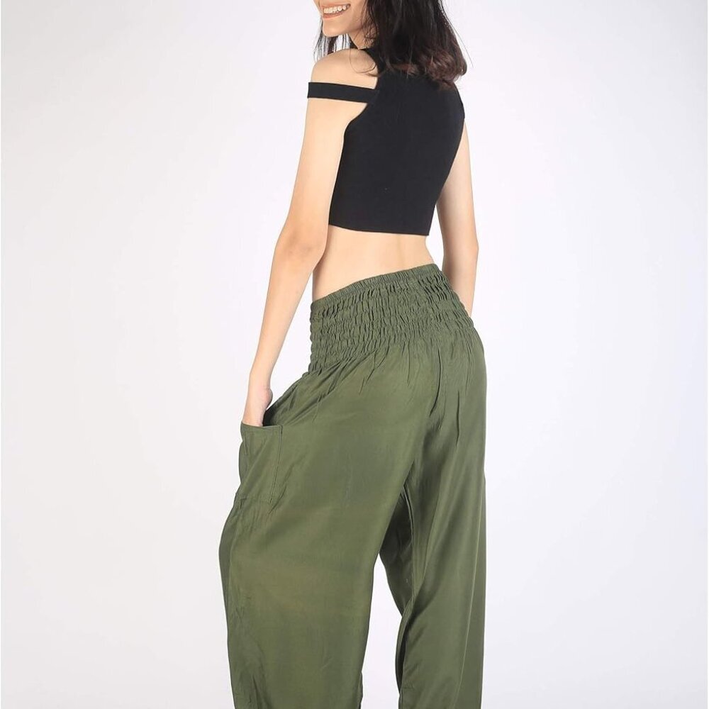 Harem Pants Yoga Trousers for Woman Bohemian Beach Pants - Picture 4 of 7